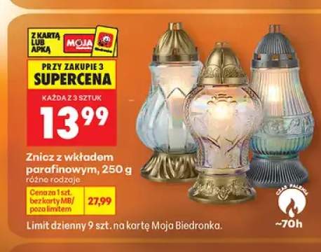 wkład do znicza