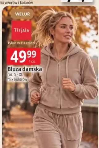 Bluza damska welurowa Tissaia