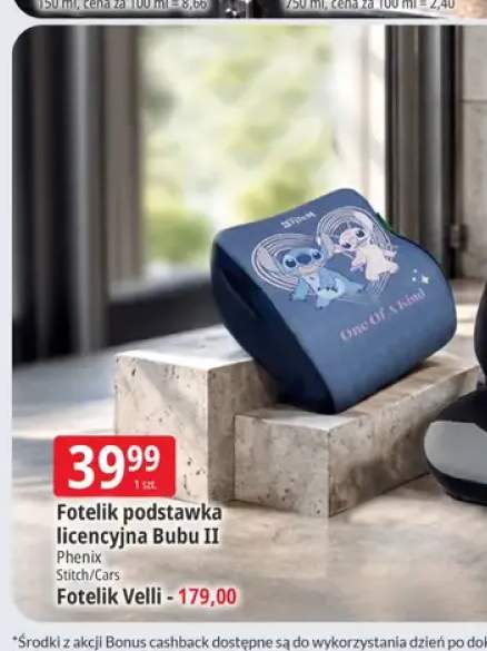 Fotelik podstawka licencyjna Bubu Ii Stitch Phenix +2 warianty