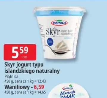 Skyr jogurt typu islandzkiego naturalny Piątnica +1 wariant