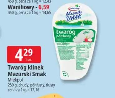 Twaróg klinek chudy Mazurski Smak +2 warianty