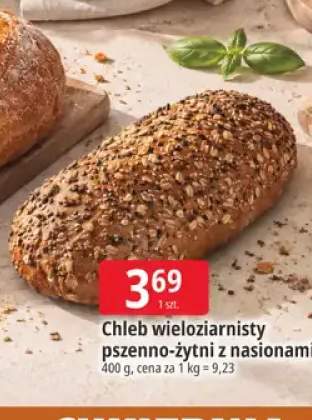 Chleb wieloziarnisty pszenno-żytni z nasionami