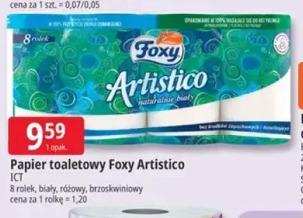 Papier toaletowy Foxy Artistico biały +2 warianty