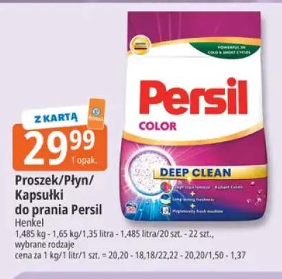 Proszek/Płyn/Kapsułki do prania Persil
